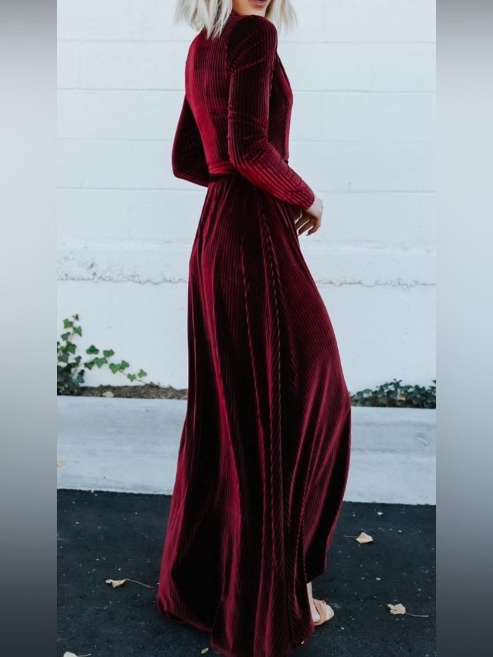 BalticBorn Velvet Red Maxi Dress M NWT